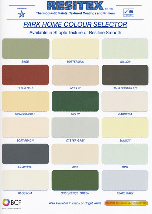 resitex colour chart